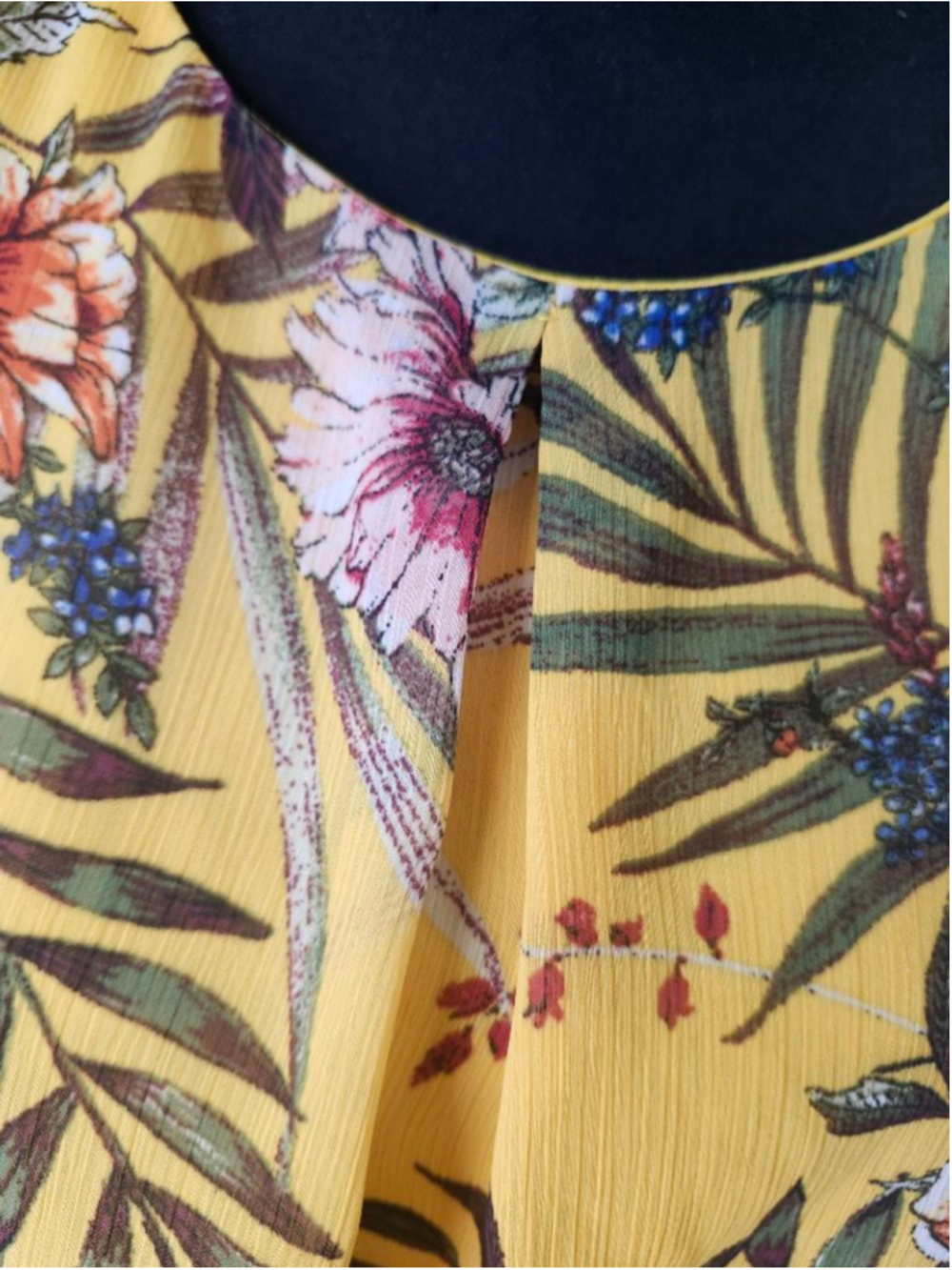 ALYX Yellow Floral Blouse L - Picture 8 of 9